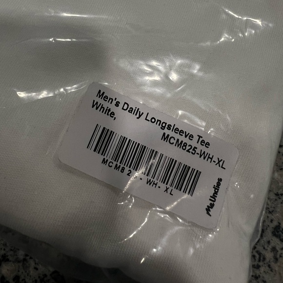 MeUndies 2 White Daily Long Sleeve Tees. - Picture 3 of 7